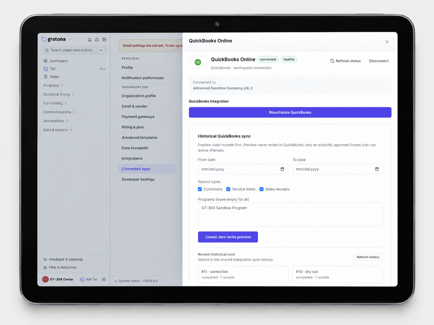 Clearer QuickBooks Syncs. Easier Recovery