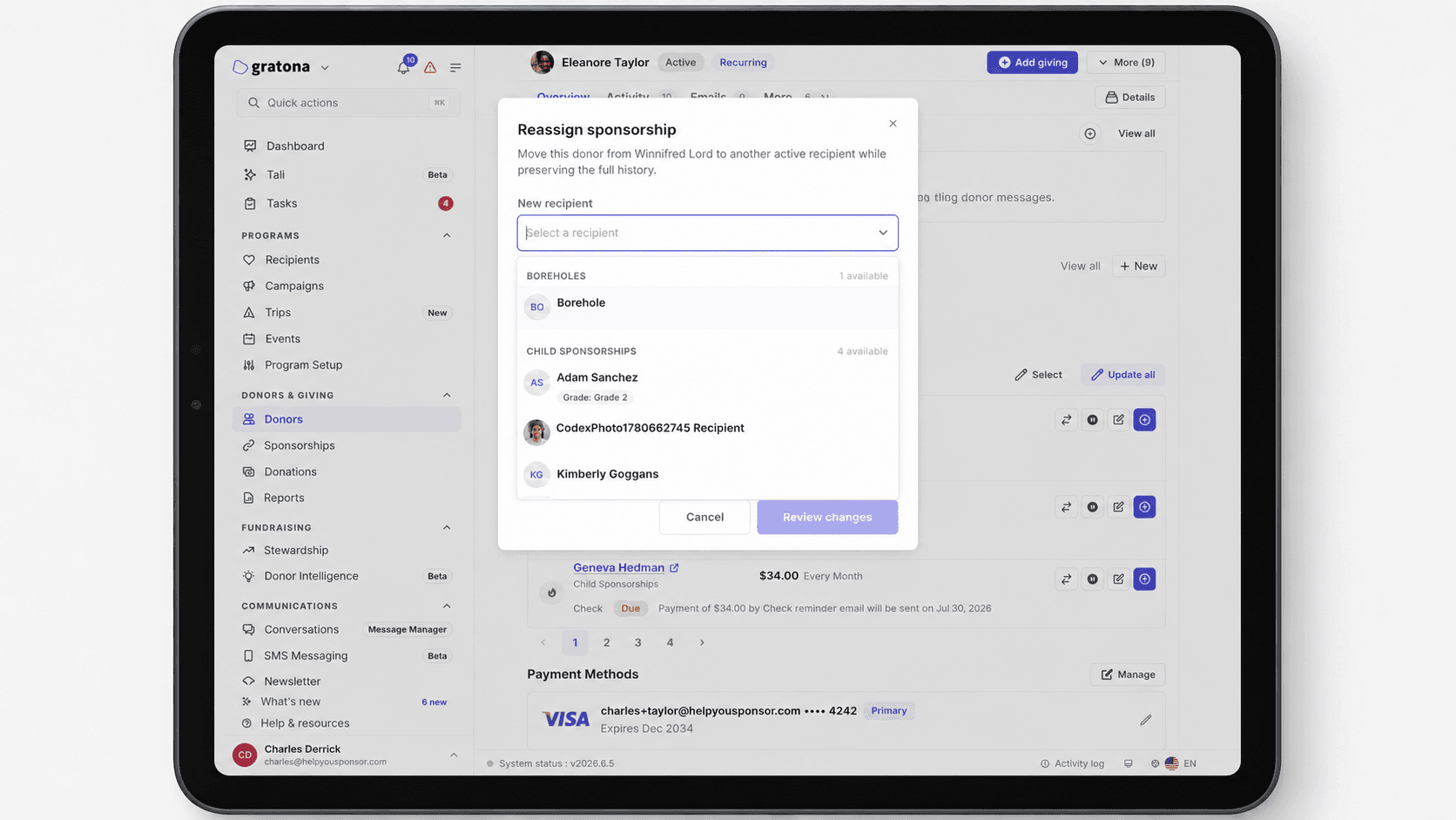 Sponsorship Lifecycle Controls